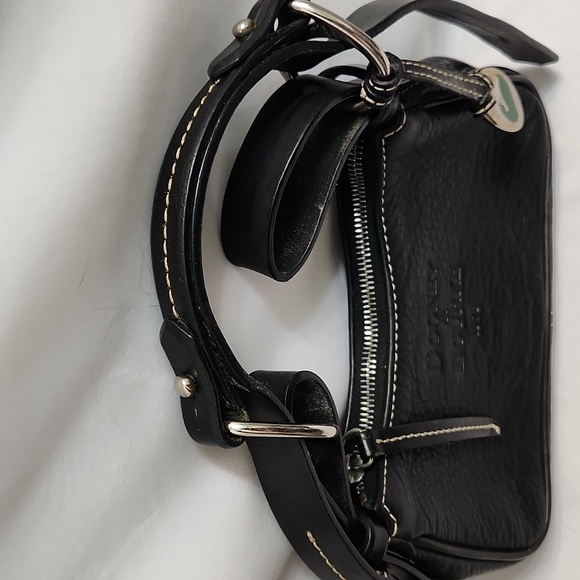 Dooney & Bourke Black Leather Shoulder Bag - Picture 6 of 14
